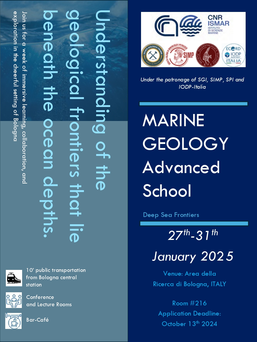 Marine Geology Advanced School - Deep Sea Frontiers